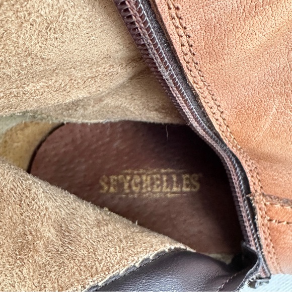 Seychelles Womens 7 Boots Brown Leather Riding Knee High Side Zip Equestrian - Picture 12 of 12